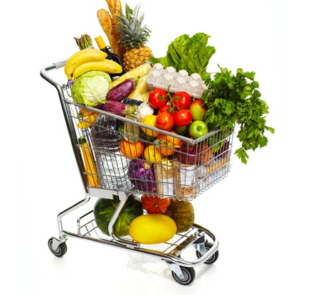 Shopping Cart with Health Food